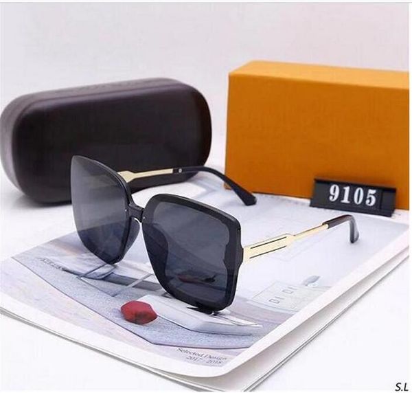 

2021 designer luxury sunglasses with box of stylish polarized glasses for men and women uv400.5aaaaa, White;black