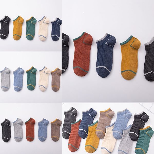 

модный хлопок хлопок трубка с низким верхом невидимых дышащие пот поглощающего короткие носки 48ybb лодка и осенней мужской мужских и тонкий, Black