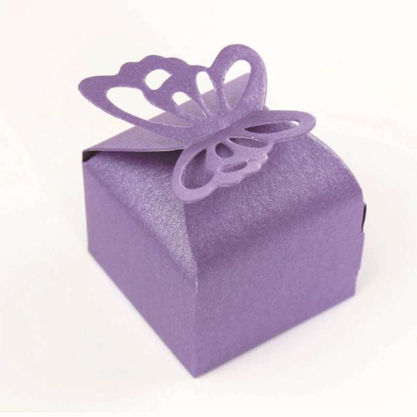

10pcs creative candy box lovely iridescent paper packaging gift boxes party supplies for wedding festival (purple