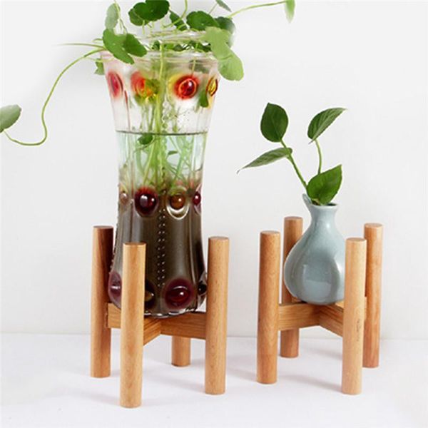 

wood color durable detachable wooden flower pot stand tanding bonsai bracket home garden indoor display plant shelf1