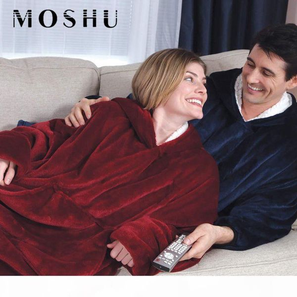 

winter womens sweatshirts hoodies warm outdoor hooded coats comefy hooded blanket bathrobe robe fleece blanket hoodies women, Black