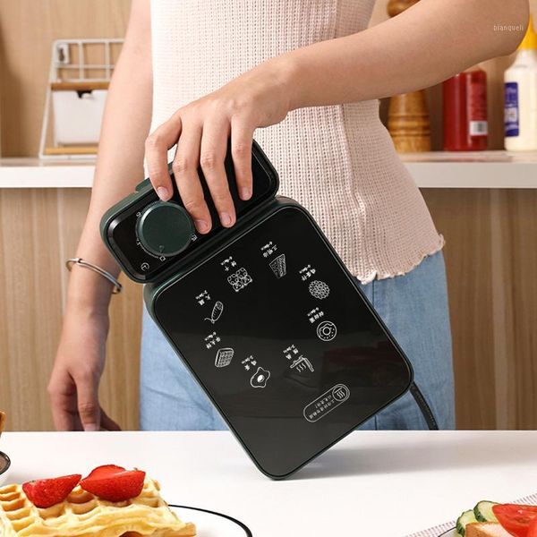 

600w electric sandwich maker timed waffle maker toaster baking multicooker breakfast machine sandwichera baking cake 220v1