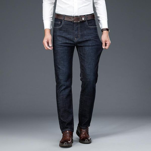 

men's jeans loose and thick fashion, Blue