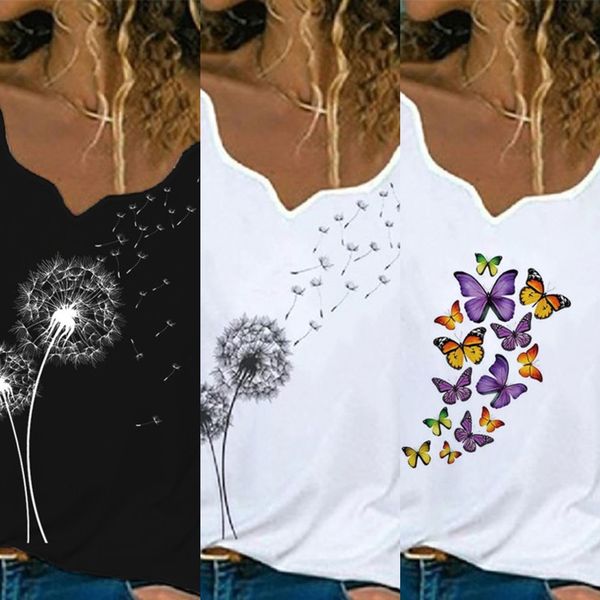 

2020 new elegant v-neck coat long sleeve women's trend casual print 2020 new elegant v-neck coat t-shirt long sleeve women's t-shi, White