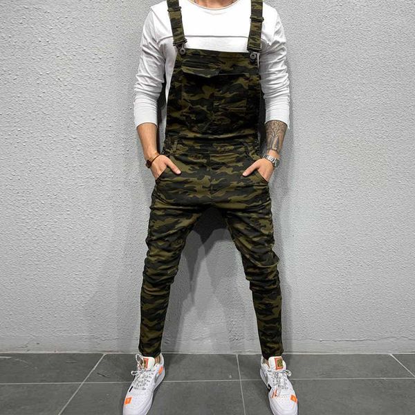 

fashion mens pants overalls adjustable shoulder straps pockets simple style suspenders denim torn trousers popular overalls, Black