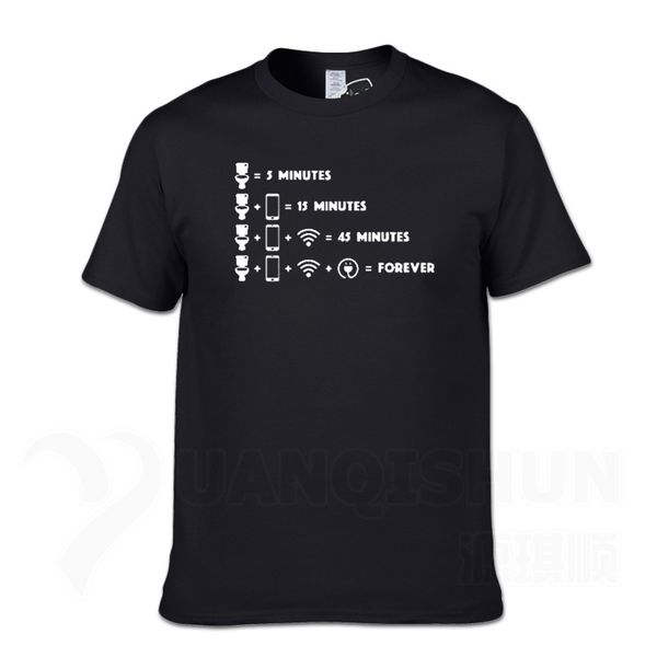 

sport men's summer t shirts short sleeve toilet break wifi geek nerd lazy funny tees 16 colors short sleeved clothing men cool t-shirt