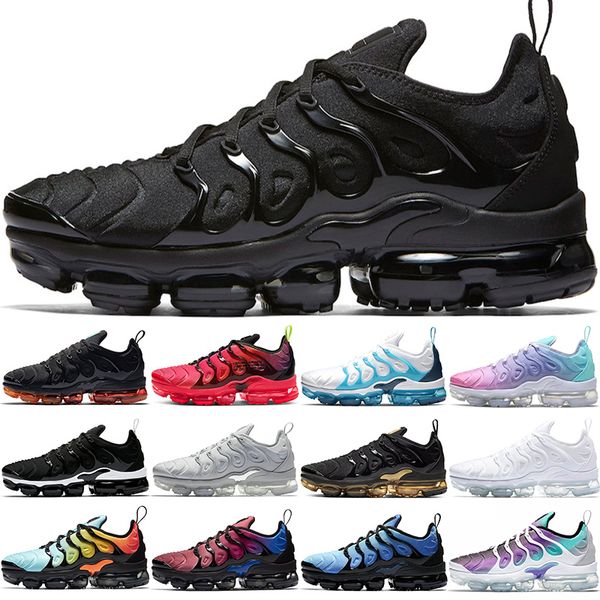 

tn plus xamropav running shoes men women triple white black cool grey hyper blue red south beach mens trainers sports sneakers size 36-47