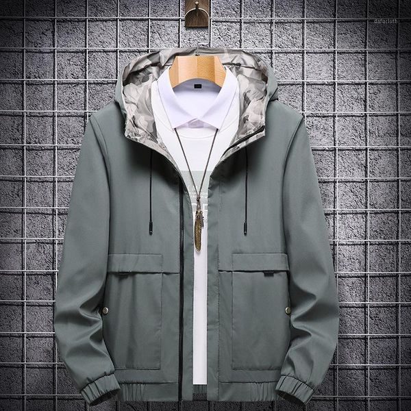 

mens jackets men's spring autumn fashion jackets coats mens casual hooded zipper outerwear jacket jaqueta masculina male clothes1, Black;brown