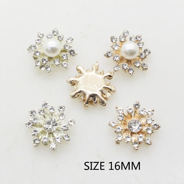 

zmasey new 10pcs/lot snowflake buttons 16mm metal button flatback plating for girl hairpin accessories craft ribbon decoration wmtenl, Black