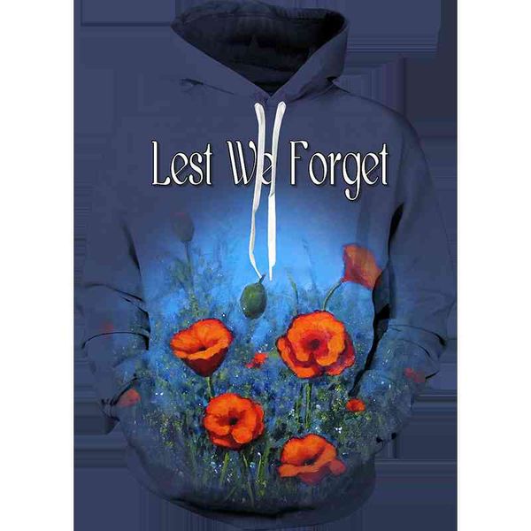 

spring and autumn fashion hoodies lest we forget 3d all over printed mens sweatshirt plus size harajuku hooded pullover, Blue;black