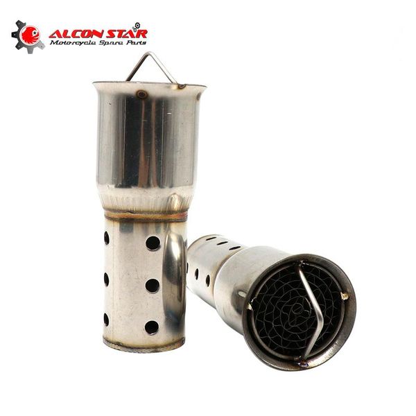 

alconstar- motorcycle exhaust pipe catalyst db killer motorbike exhaust muffler noise sound eliminator 51mm 61mm inner