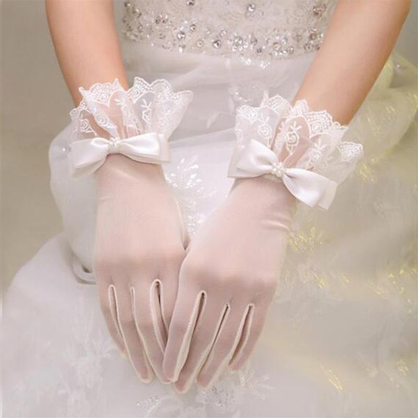 Original lolita lolita miss cos weiße handschuhe schleife spitze spitze mesh zubehör