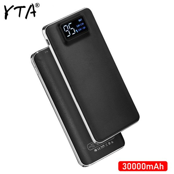 

2020 new power bank 30000mah for xiaomi mi lled 2 usb powerbank portable charger external battery poverbank for iphone 7 6 5 4 x