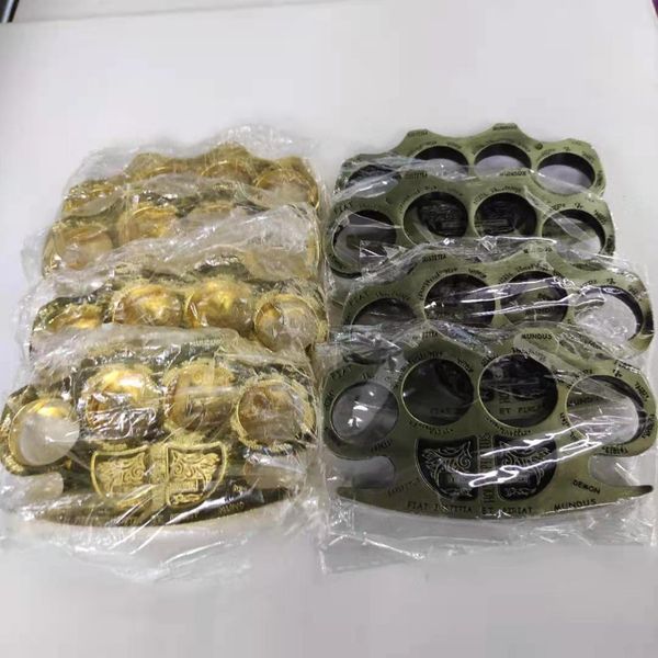 

alloy window breaker hand clasp weapon ring self defense concealed weapon defense escape totem finger tiger four fingers960