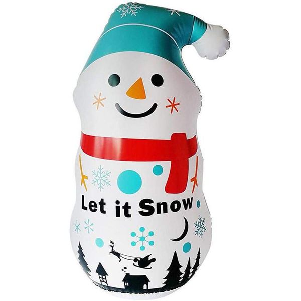 

kids cartoon inflatable strike column tumbler children's snowman boxing vent column baby physical exercise toys sport initiate wmtqbh