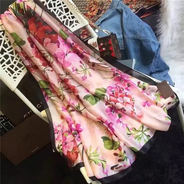 

whole european style 100% silk scarf lady designer scarf summer thin scarf 90 180cm259x, Blue;gray