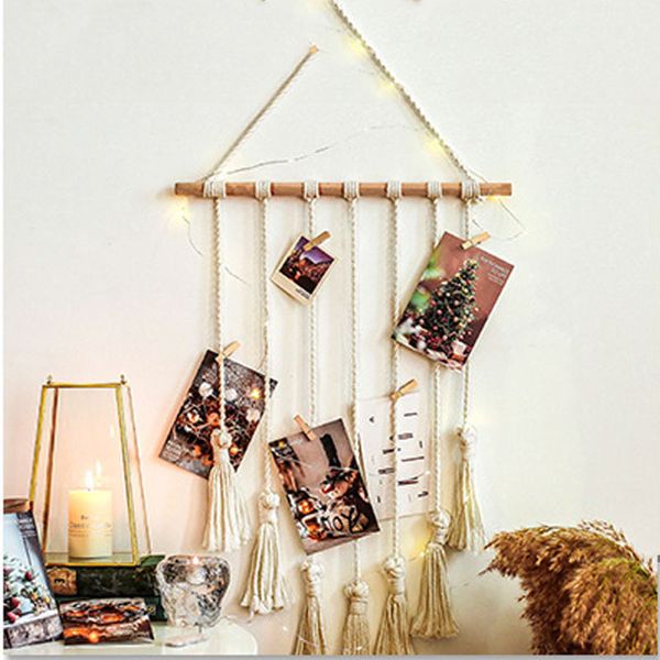 

cotton wall hanging tapestry macrame manual weaving braided tassel wall art hand-made tapestry pendant home decorations gift 198 n2