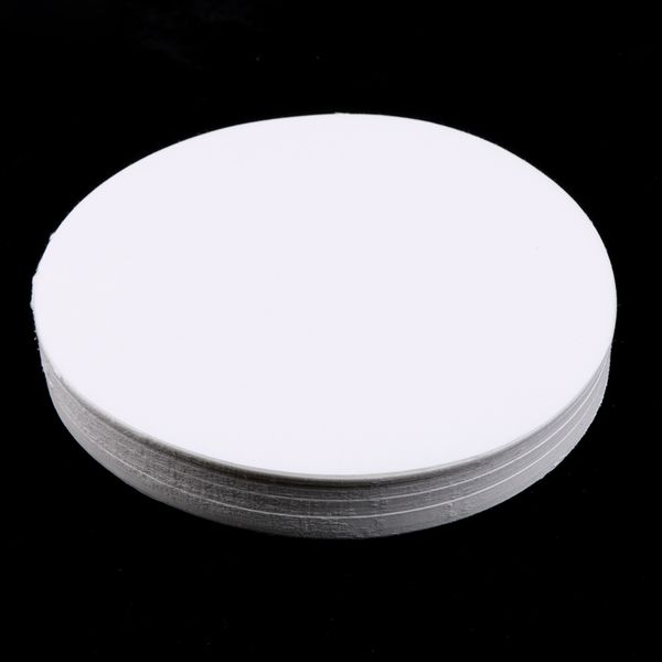 

100 pcs white 12.5cm qualitative filter paper separate precipitates tool set