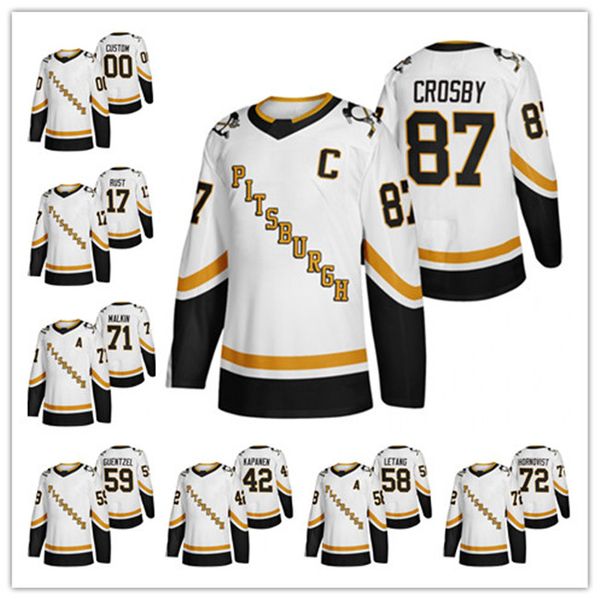 

custom 2020-21 reverse retro fourth pittsburgh penguins sidney crosby kris letang jason zucker evgeni malkin patric hornqvist hockey jersey, Black;red