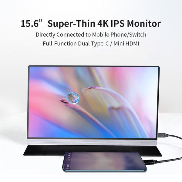 

monitors portable 15.6inch 4k lcd screen 47% ntsc 16.7 million colors gaming monitor display ips panel fast response touch monitor1