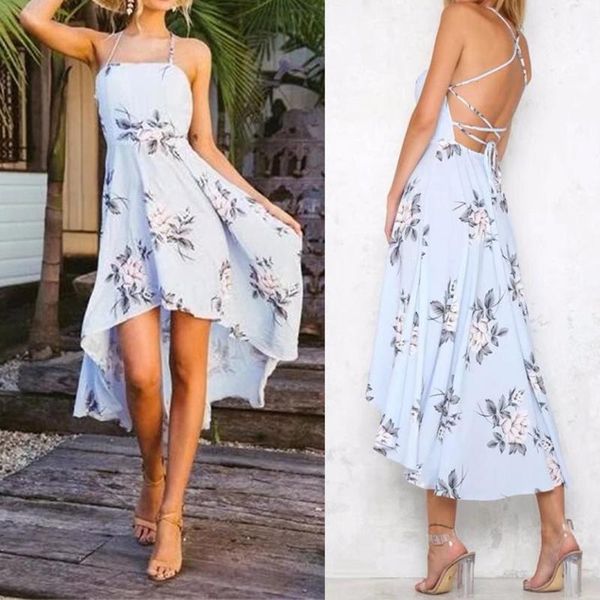 

dropshipping women's strapless backless printed dress slim midi dress light blue s-xl women multiway convertible, Black;gray