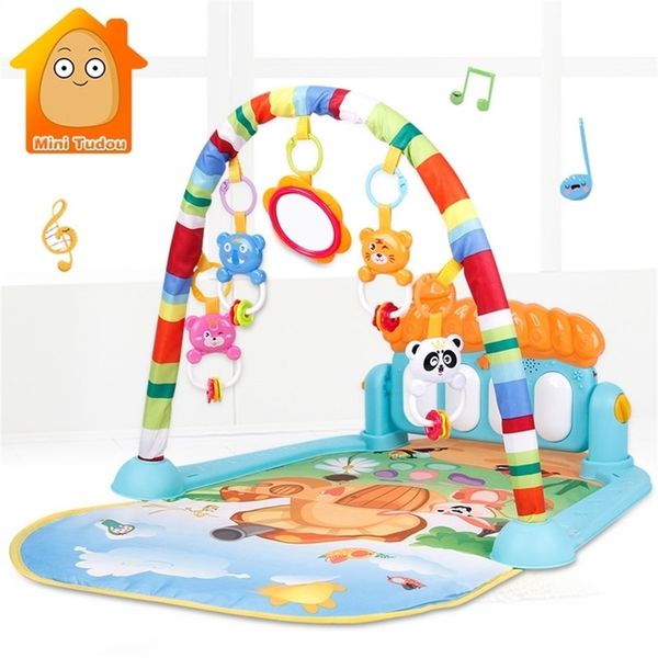 

baby play mat kids rug educational puzzle tapis carpet with piano cute animal playmat baby crawling activity gym toys lj200818