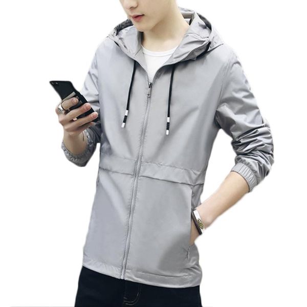 

men's jackets autumn size plus 4xl thin 2021 fall zipper casual hooded slim bomber jacket men streetwear, Black;brown