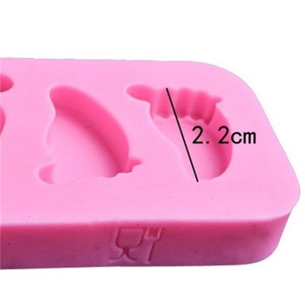 

footprint silicone mold diy sugar cake decorate chocolates desserts molds originality baking mould kitchen supplies 1 3xq f2