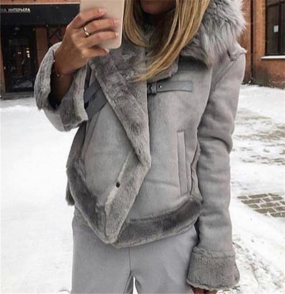 

2021 women's winter fashion thickened woolen coat female versatile single breasted pocket mujer outwear ladies sell well sale b7, Black