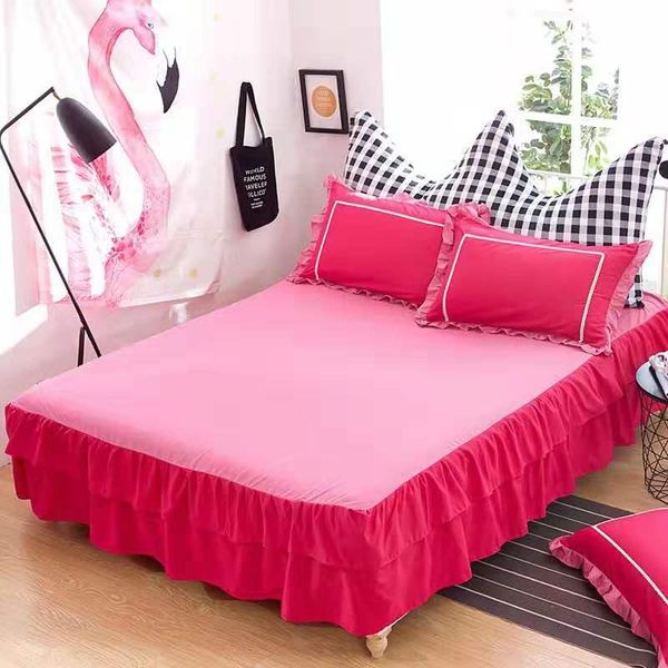 

шлифование set size bed queen skirt2pcs постельных встроенная принцесса 1шт king антипробуксовочная наволочки сгущает лист покрывало bbytgu