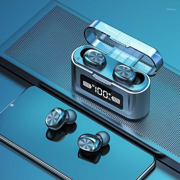 

wireless bluetooth earphone with microphone sports waterproof touch control music for phone wireless headphones headset1