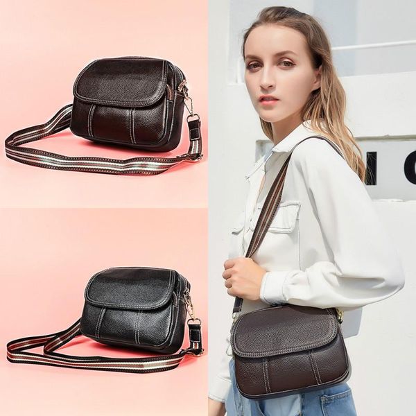 

leather handbags casual cow leather women messenger small shoulder bag lady handbag purse crossbody bag flap bags for girls
