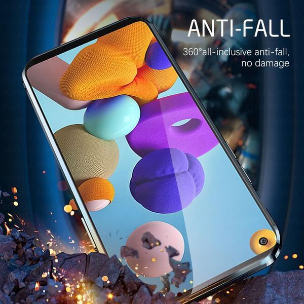 

360 magnetic case for samsung galaxy a51 a71 a31 a21s m21 m31 m30s m11 a11 a41 a50 a50s a30s doub jllirs