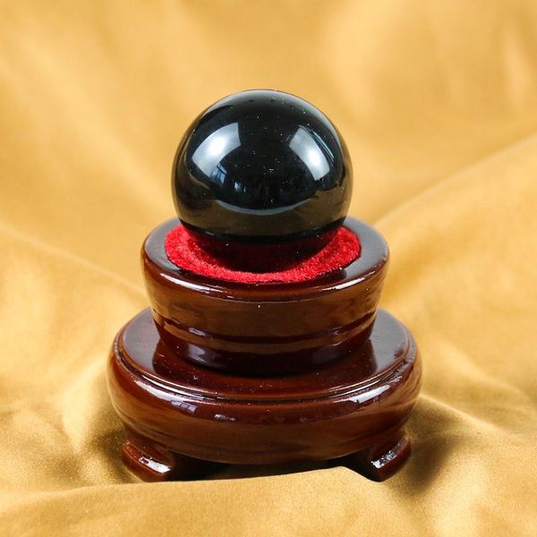 

40 60mm crystal ball pgraphy black obsidian sphere crystal ball healing stone crafts home decor accessories hope crystals h bbyfeu