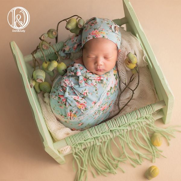 

don&judy floral set newborn pgraphy props outfits accessories baby p shoot for studio bow wrap hat headband sets lj201105