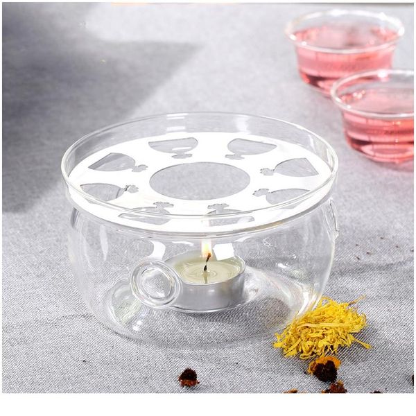 

heating base coffee water tea candle clear glass heat-resisting teapot warmer insulation base candle holder tea acc wmtjwj