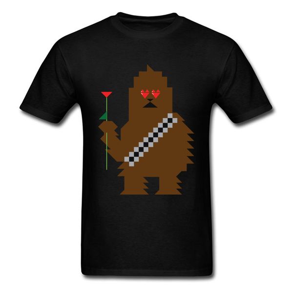 

wookiee valentine funny 2018 chewbacca n rose printed t shirt men cartoon tees black t shirt bf gift sport hooded sweatshirt hoodie