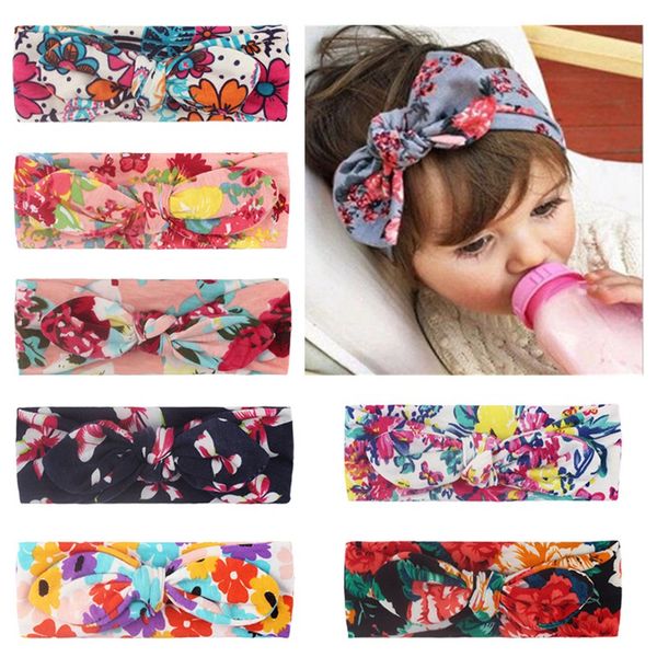 

new colorful newborn toddler headband ribbon elastic baby headdress kids hair band girl bow knot 0635, Black;brown