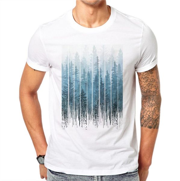 

mist forest 3d печать лето креативный дизайн casual tees tops мужской короткий рукав плюс размер 4xl спорта толстовка с капюшоном hoodie муж