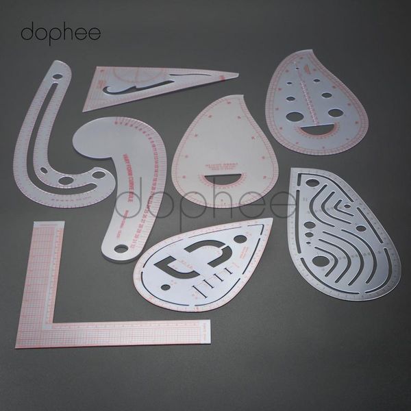 

dophee 1шт multi-стиль шитье лоскутное линейка french curve метрика линейка мера для diy tailor швейный швейном, Black