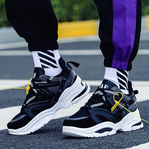 

fashion awesome 2019 new kanye west 700 men casual shoes ins dad vintage dad super light breathable male zapatillas hombre tenis, Black