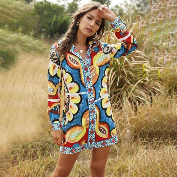 

skirt women's shirt 2020 with new red screen printing and national style, Black;gray