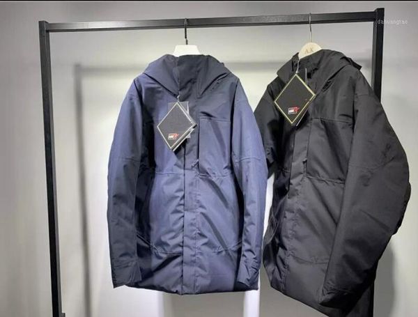 

men outerwear waterproof long sleeve winter sports canadian designer luxury sweatshirt hoodie men hiling windproof jacket1, Black