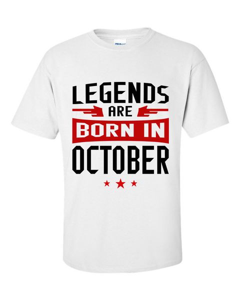 

2020 fashion legends are born in october printed men's t-shirt size s m l xl xxl tee shirt sport hooded sweatshirt hoodie