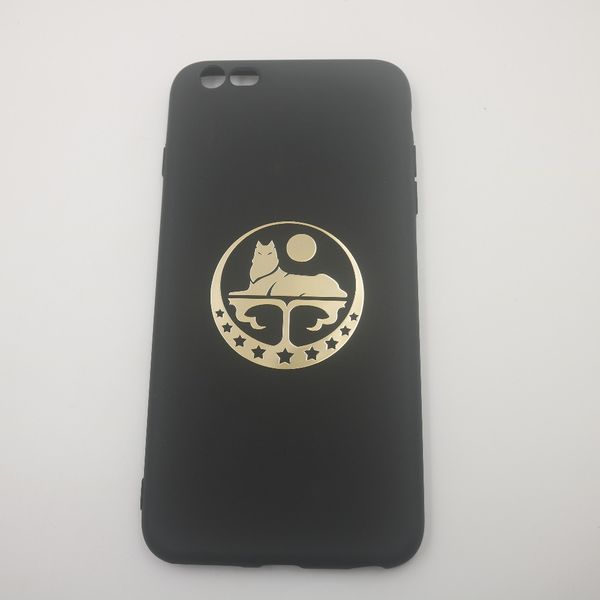 

chechen tpu case with gold-plated arm shield for vip 67 8's xr x plus 11 pro max