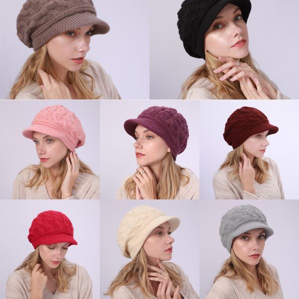 

ijxq wool beret america new autumn pattern and winter hat high-grade cotton material peaked cap colorfulwomens uk 11xj m2, Blue;gray