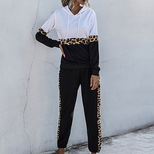 

ydmrz 2020 suitnew leopard print casual autumn sports for women 2020 autumn fashion suit wome leopard print casual fashion sports suit for s, Gray
