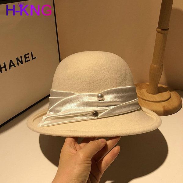 

bucket hats south korea basin during cap dome ins super fire hat popular logo show face small state wool hat fisherman 2021 new, Blue;gray