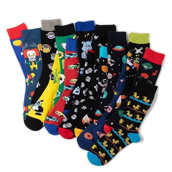 

autumn 2021 new cartoon animal socks for men and women animal cute socks cotton comfortable direct sale1, Black