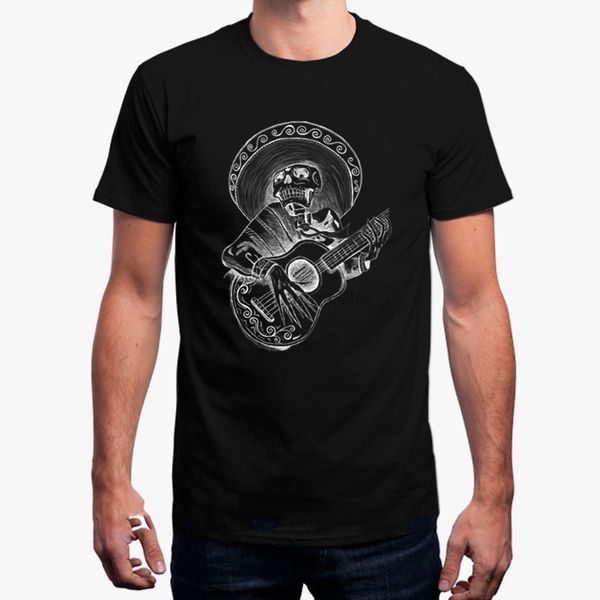 

печать mexican mariachi петь черепа футболка мужская футболка мужская прохладный tee shirt коротким рукавом плюс размер 3xl спорт капюшоном